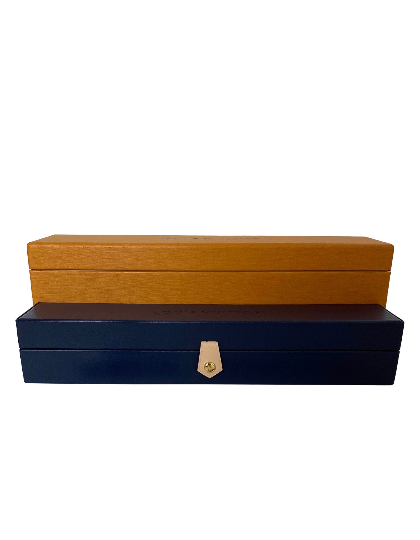 Louis Vuitton Navy Blue Rubber Monogram Tambour Watch Strap