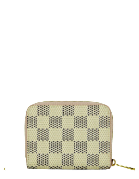 Louis Vuitton Damier Azur Zippy Coin Purse Padlock Wallet