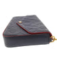 Louis Vuitton Monogram Pochette Felicie Marine Rouge Shoulder Bag
