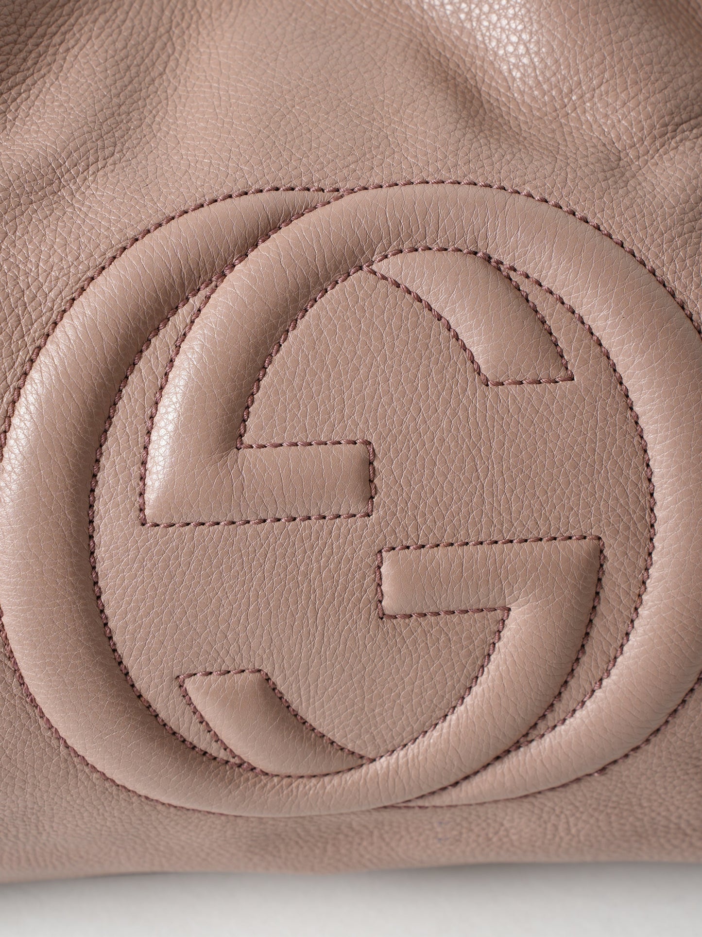 Gucci Old Rose Leather Soho Tote Bag
