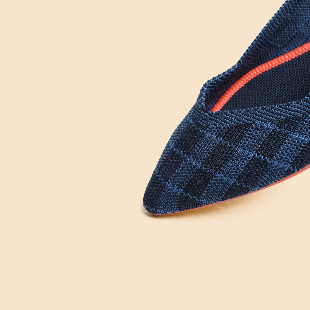 Rothy - Women - The Point - Indigo Ghingham