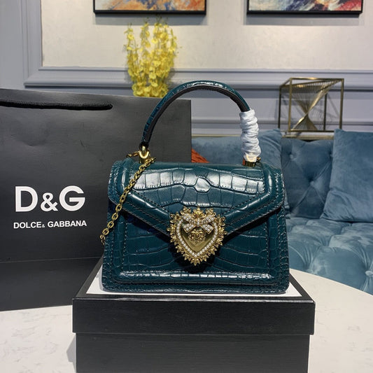 DG Small Devotion Bag Blue For Women 7.5in/19AmeliaDG