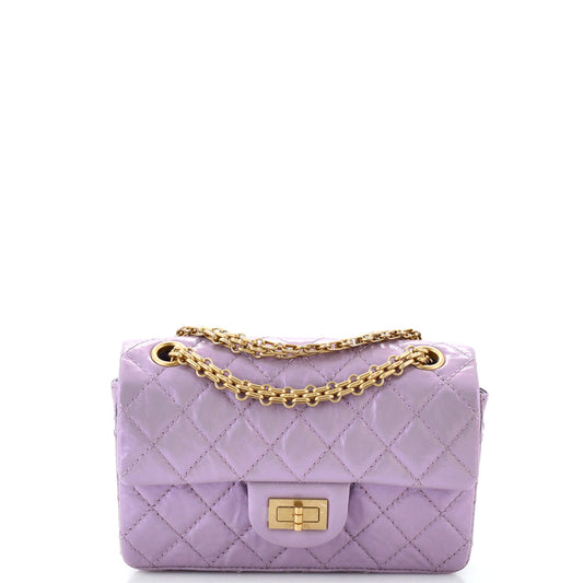 CHANEL Reissue 2.55 Flap Bag Quilted Aged Calfskin Mini
