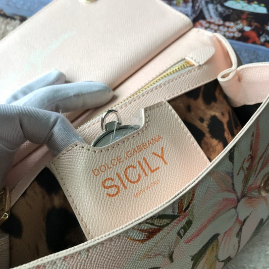 DG Medium Sicily Handbag Unique Print Motifs Muticolour For Women 10.2in/26AmeliaDG
