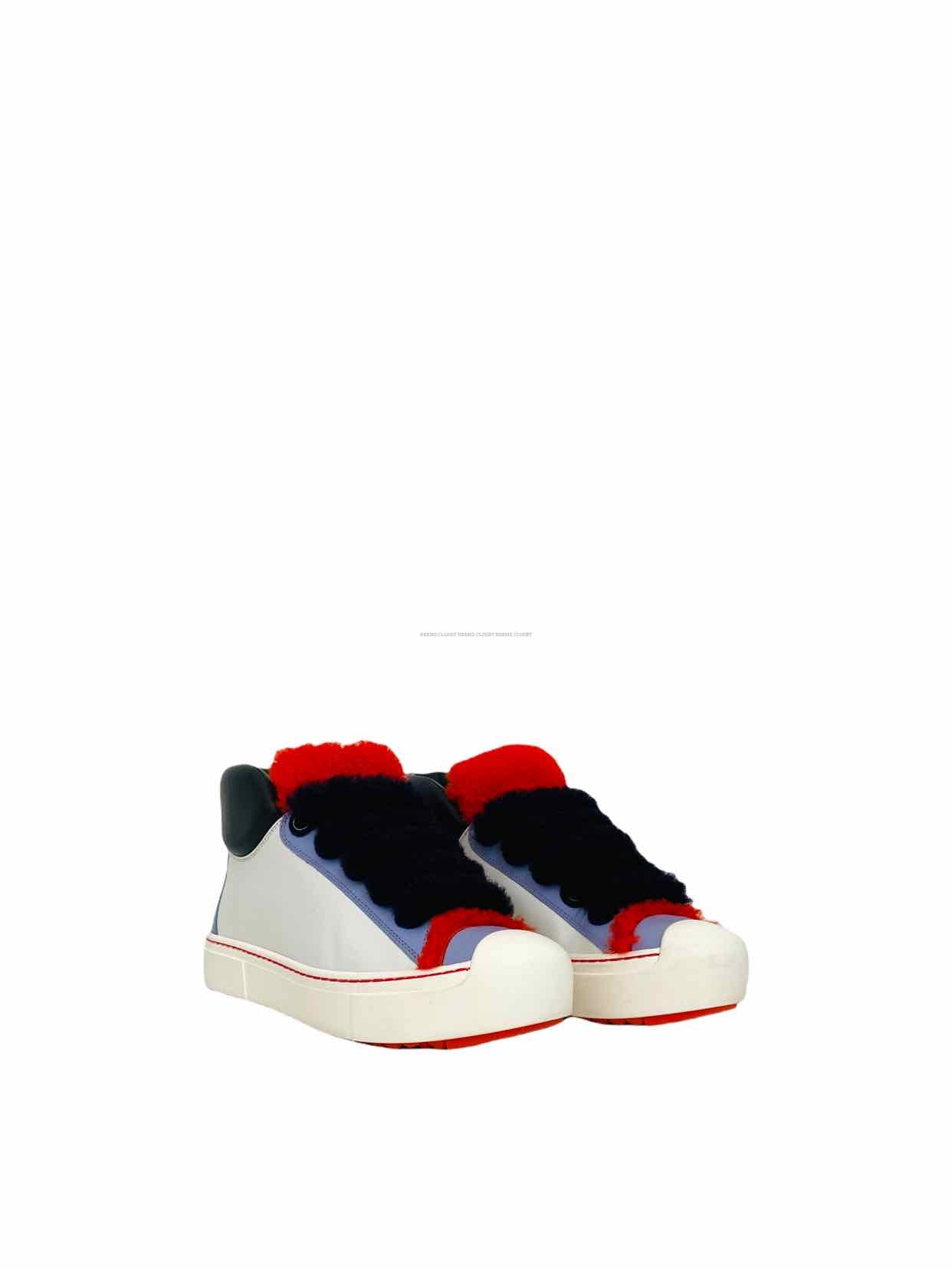 FENDI High Top White Multicolor Size EU 35 Sneakers