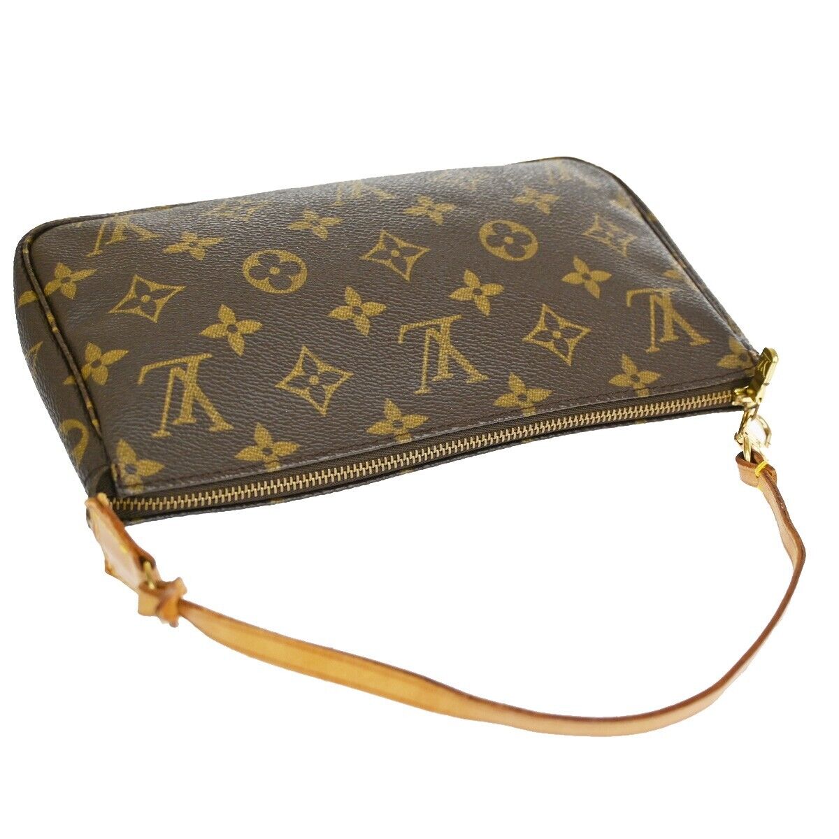 Louis Vuitton Pochette Accessoires  Canvas Clutch Bag