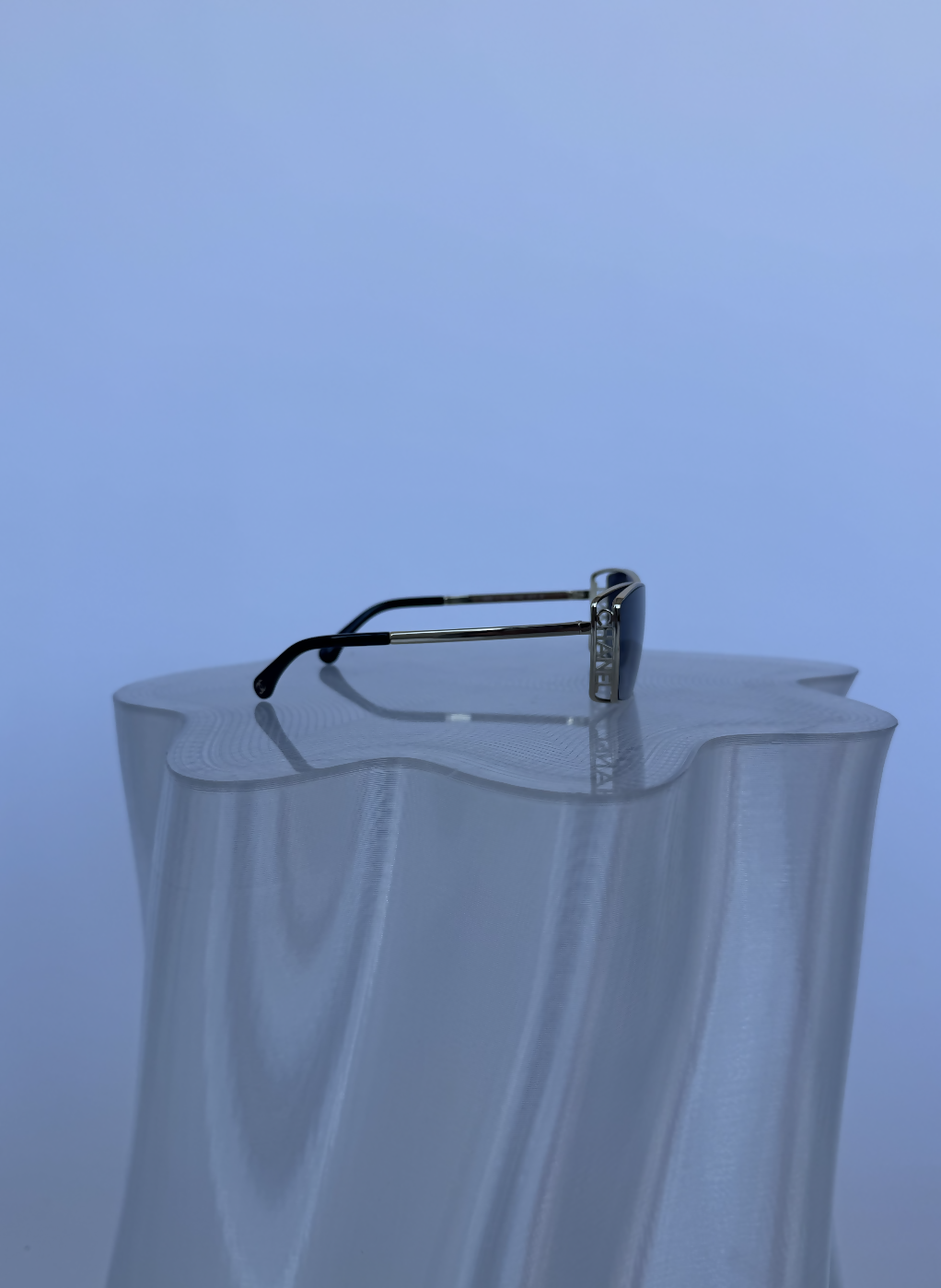 Chanel Rectangular Metal Sunglasses - FULL SET