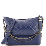 CHANEL Gabrielle Hobo Quilted Goatskin and Patent Medium