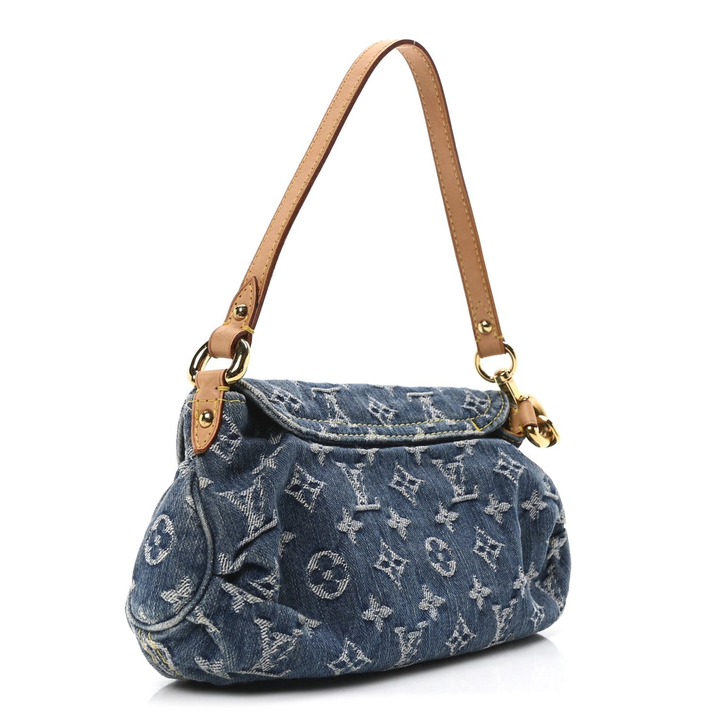 Louis Vuitton Monogram Denim Mini Pleaty Blue