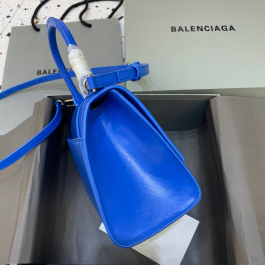 BLN-Ciaga Hourglass Small Handbag In Dark Blue, For Women,  Bags 9in/23cm