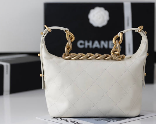 CHL - Medium Hobo Bag White For Women 11in/28cm
