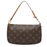 Louis Vuitton Pochette Accessoire  Canvas Clutch Bag