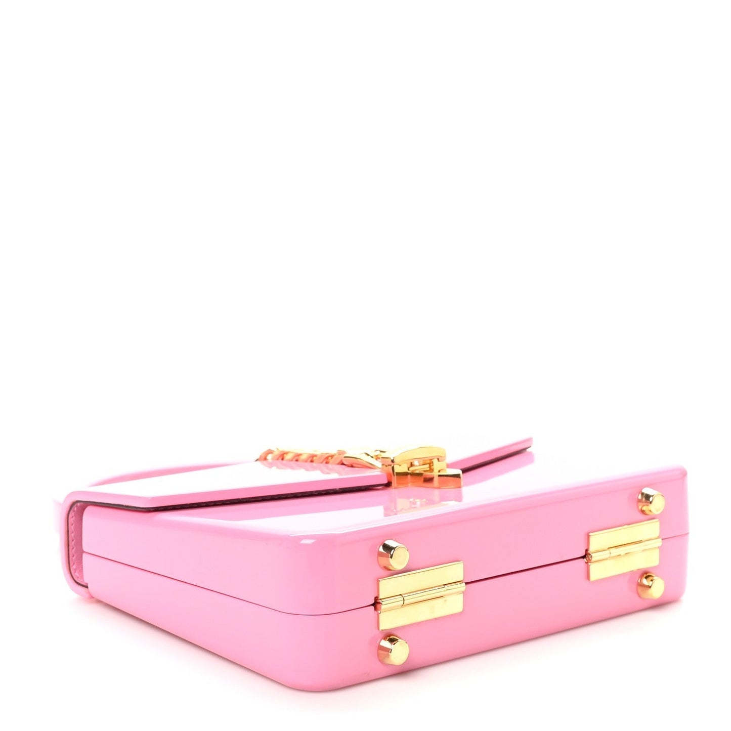 Amelia Plexiglass Mini Sylvie 1969 Top Handle Bag Pink