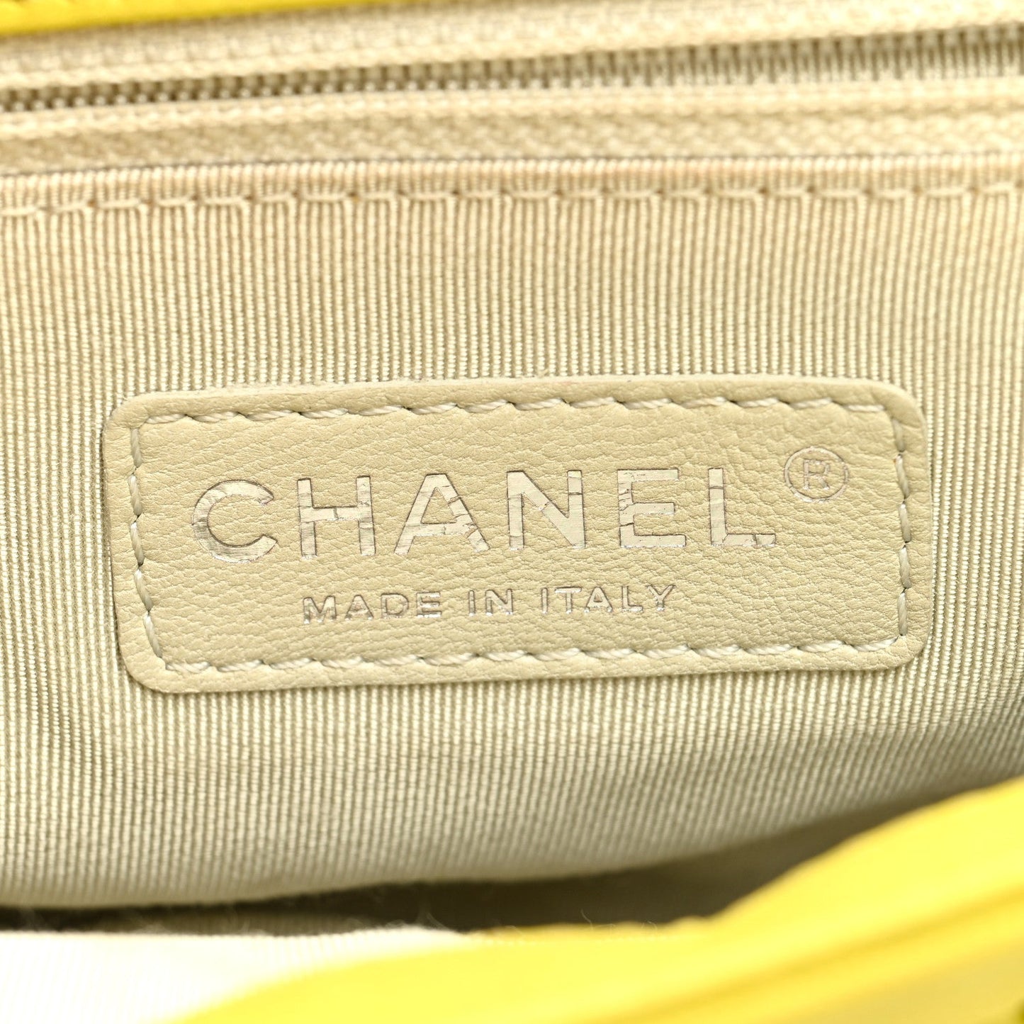 Amelia Washed Lambskin Quilted Mini Chain Around Flap Yellow