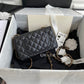 CHL - Mini Classic Handbag Black For Women 6.7in/17cm