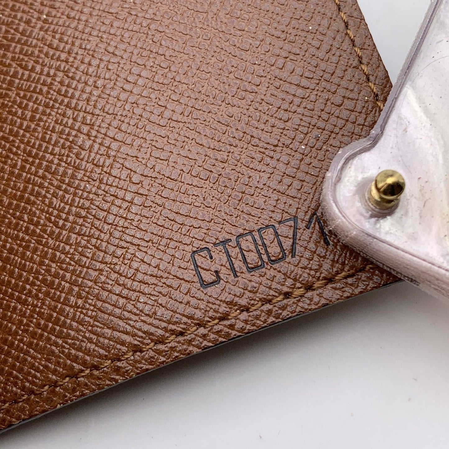 LOUIS VUITTON   Monogram Porte Carte Pression Card Case Holder