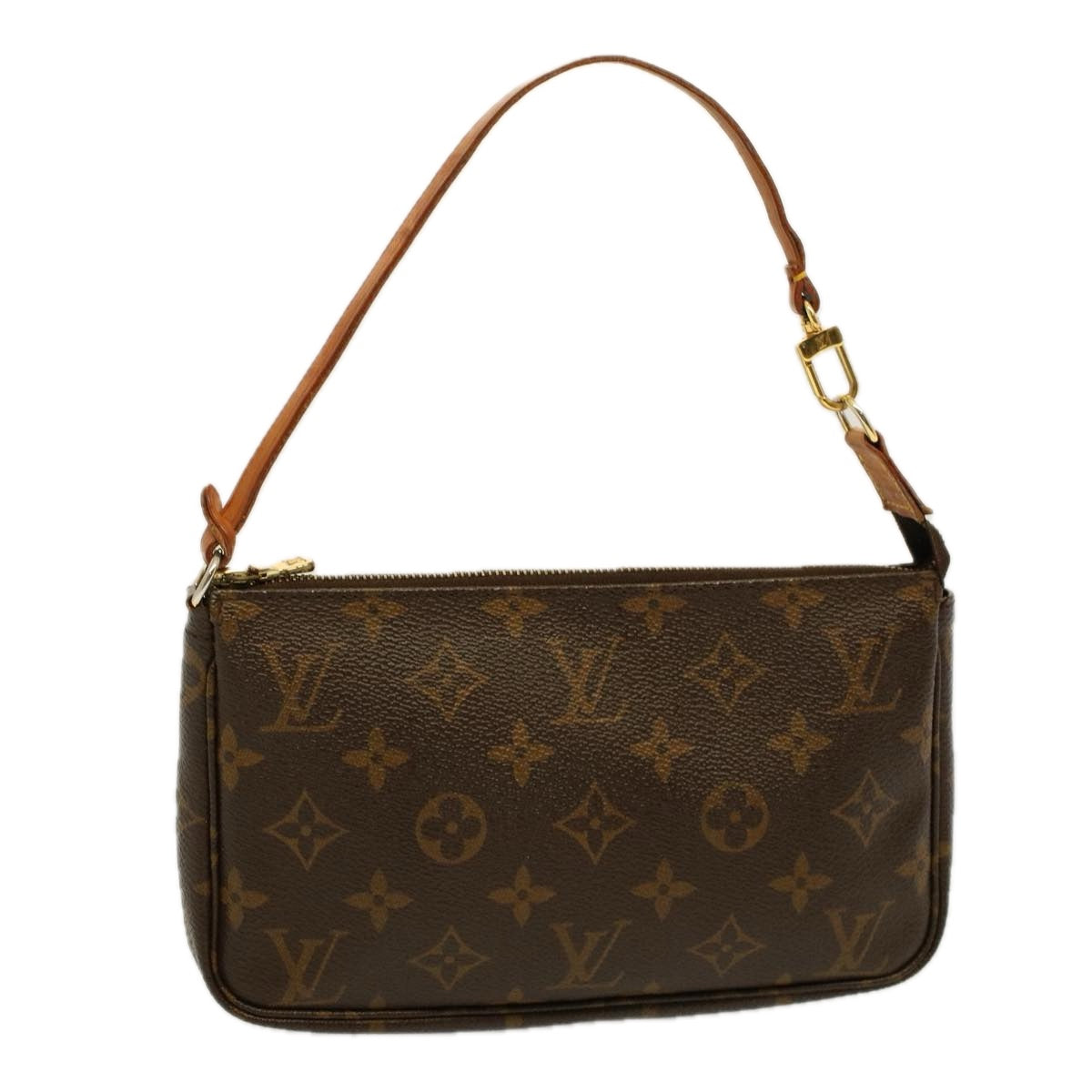 Louis Vuitton Pochette Accessoire  Canvas Clutch Bag