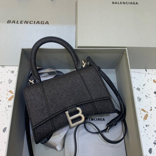 BLN-Ciaga Hourglass XS Handbag In Black, For Women,  Bags 7.4in/19Amelia5928332102G1000