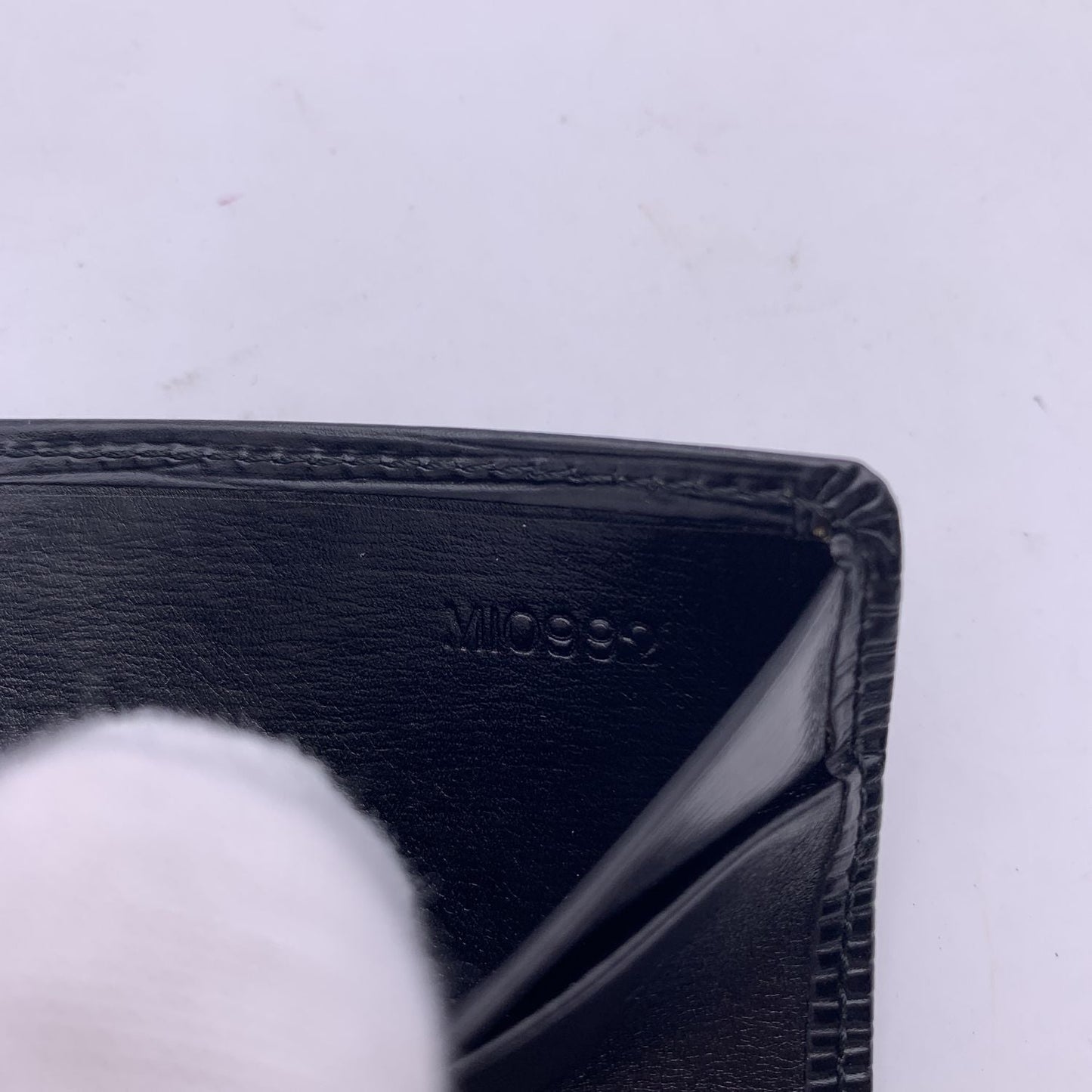 LOUIS VUITTON   Black Epi Leather Long Card Wallet Ticket Holder