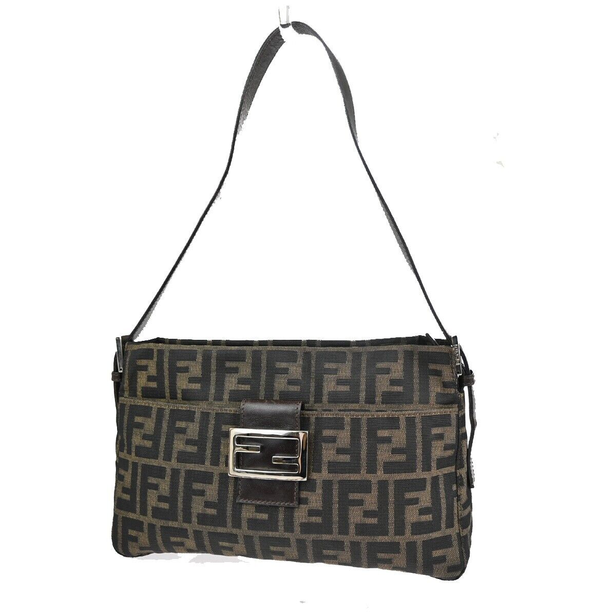 Fendi Zucca  Canvas Clutch Bag