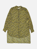 CHRISTIAN DIOR Yellow & Black Floral Size US 6 Blo