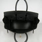 Hermes Birkin 25cm Handbag 6068 black golden