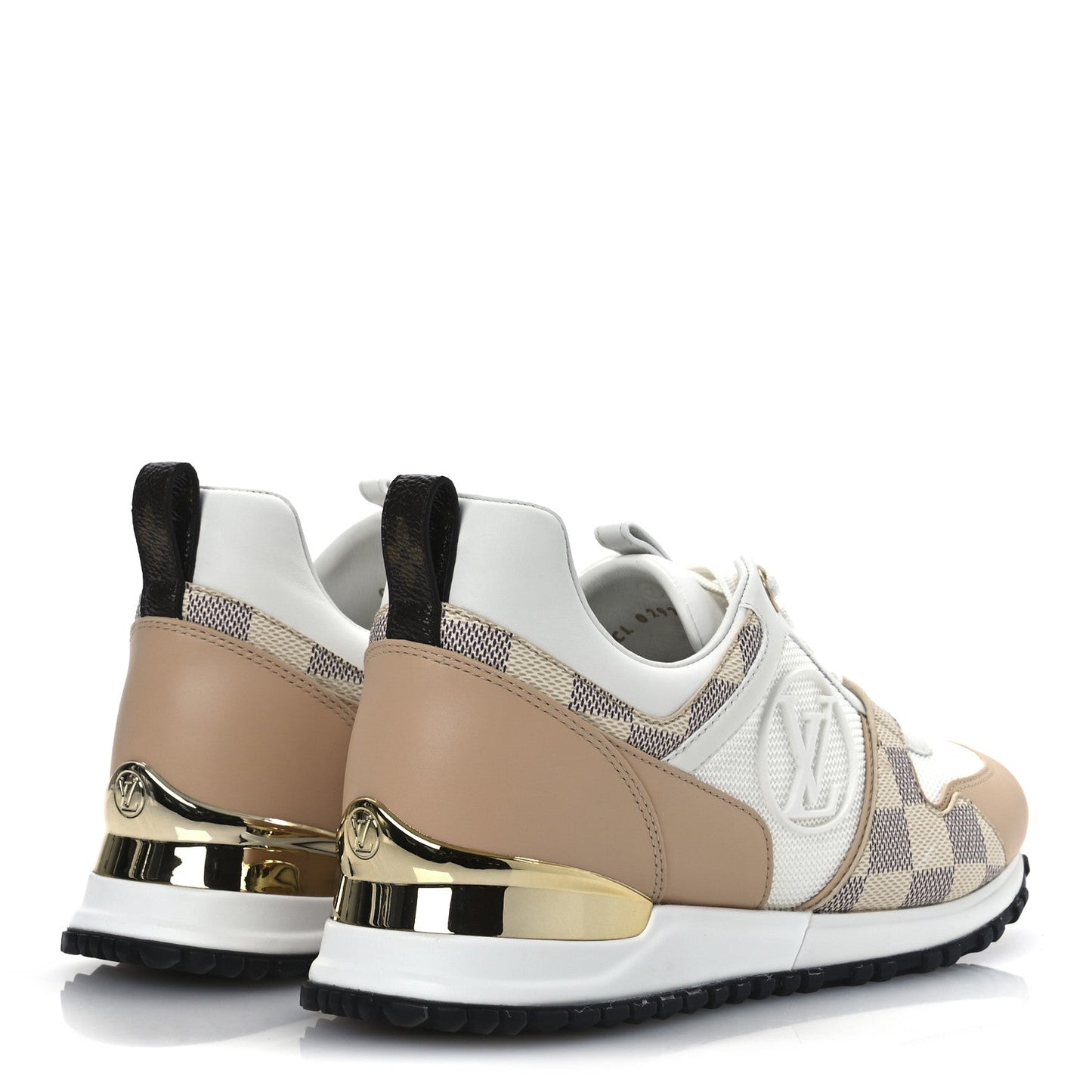 Louis Vuitton Calfskin Damier Azur Run Away Sneakers White