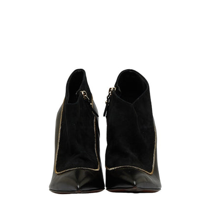 Louis Vuitton Zippoint PinHill Short Boots MA0134 Black Gold Leather Suit  Louis Vuitton