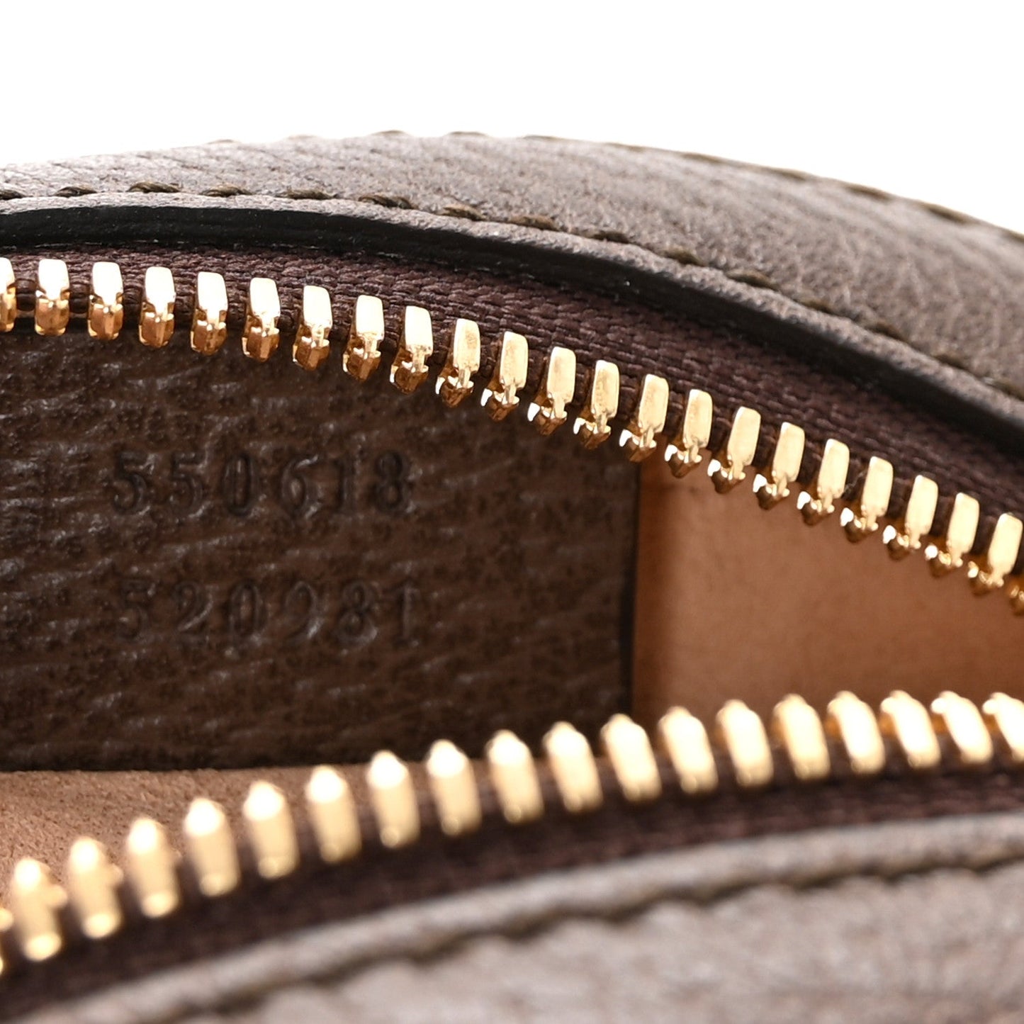 Amelia GG Supreme Monogram Web Mini Ophidia Round Shoulder Bag Brown