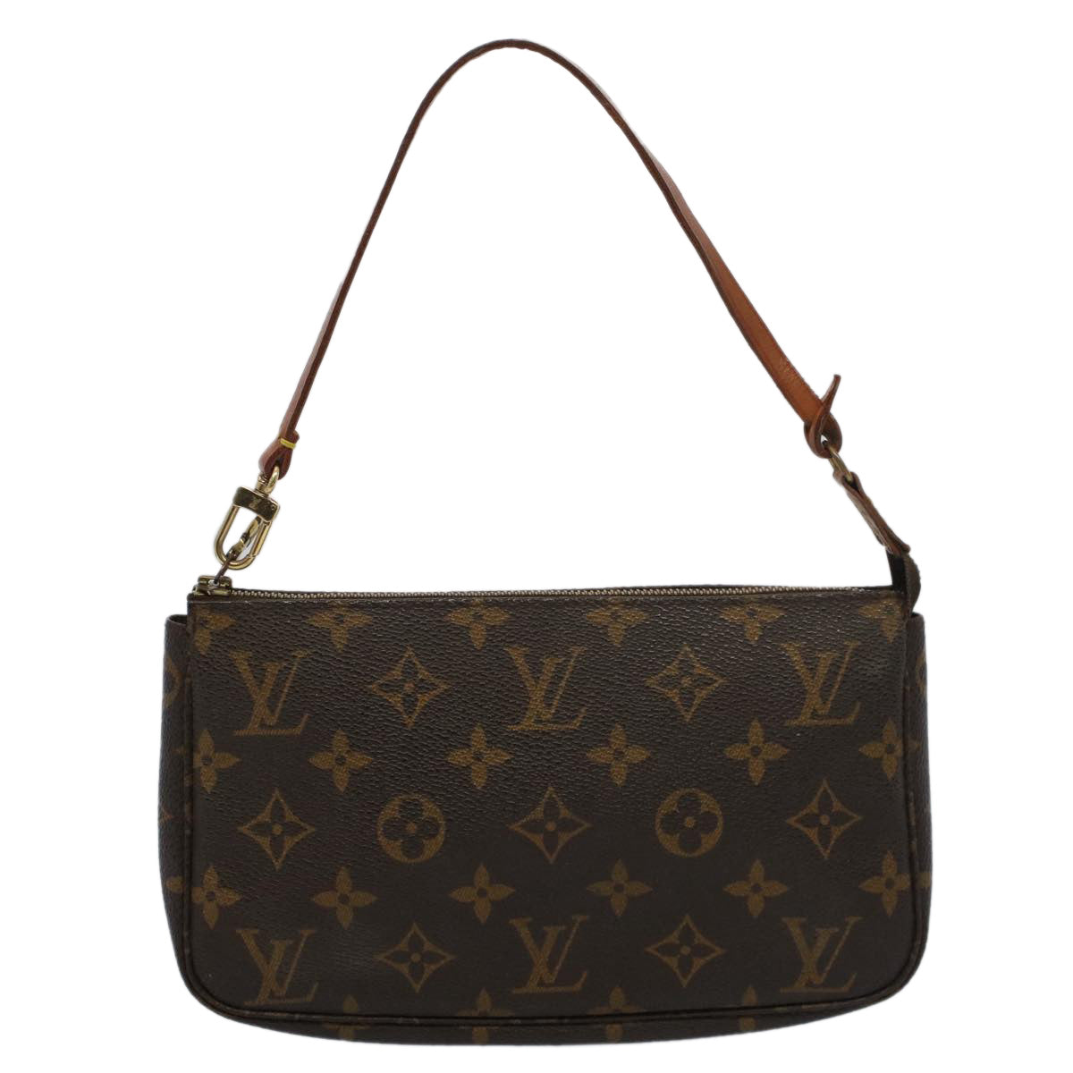 Louis Vuitton Pochette Accessoire  Canvas Clutch Bag