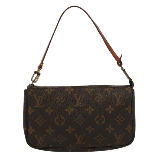 Louis Vuitton Pochette Accessoire  Canvas Clutch Bag