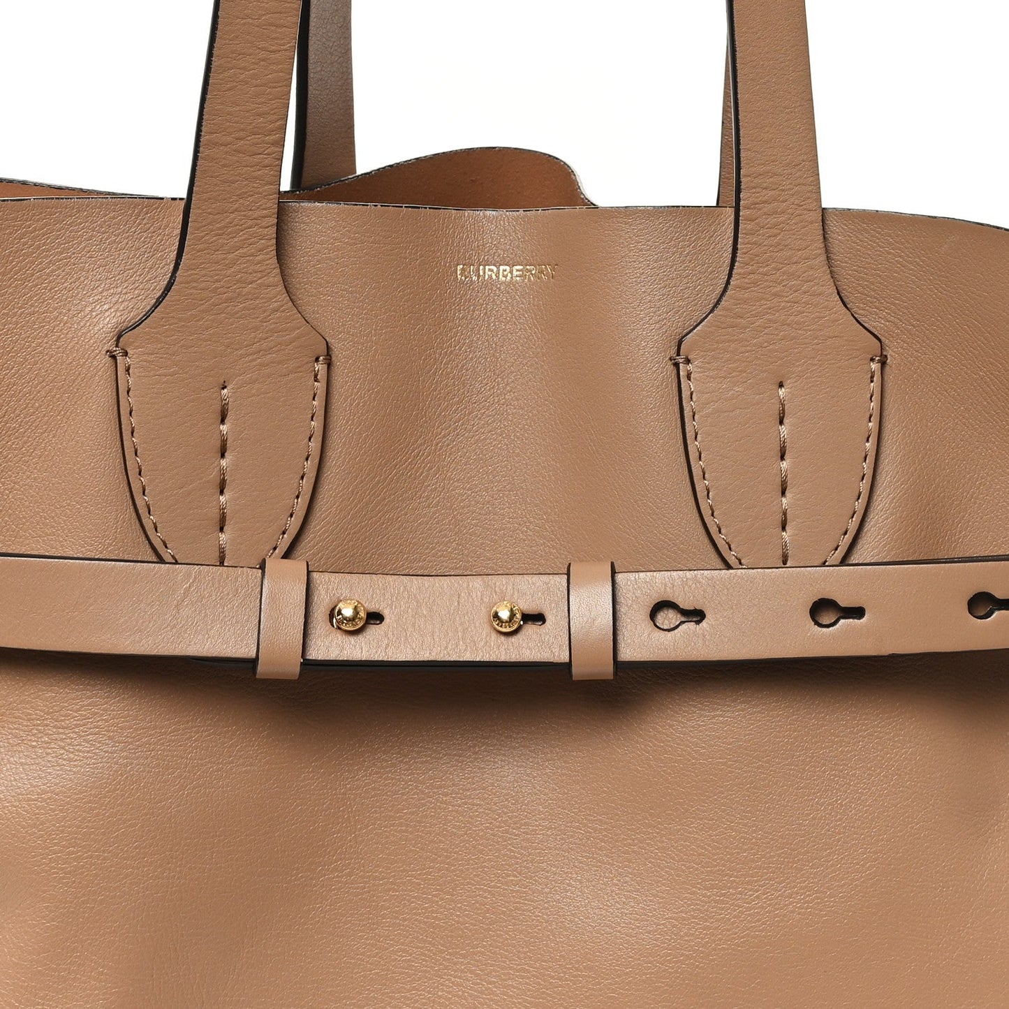Amelia Soft Smooth Calfskin Medium Tote Limestone