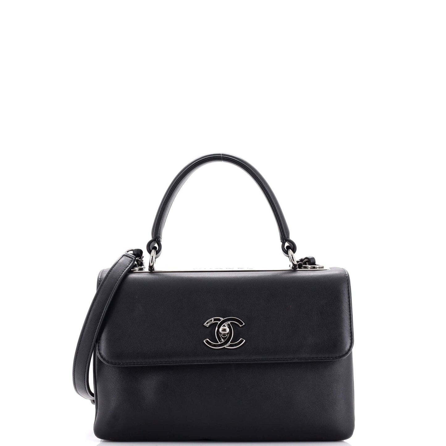 CHANEL Trendy CC Top Handle Bag Calfskin Small