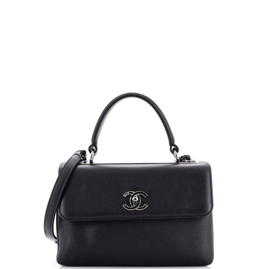 CHANEL Trendy CC Top Handle Bag Calfskin Small