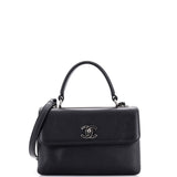 CHANEL Trendy CC Top Handle Bag Calfskin Small