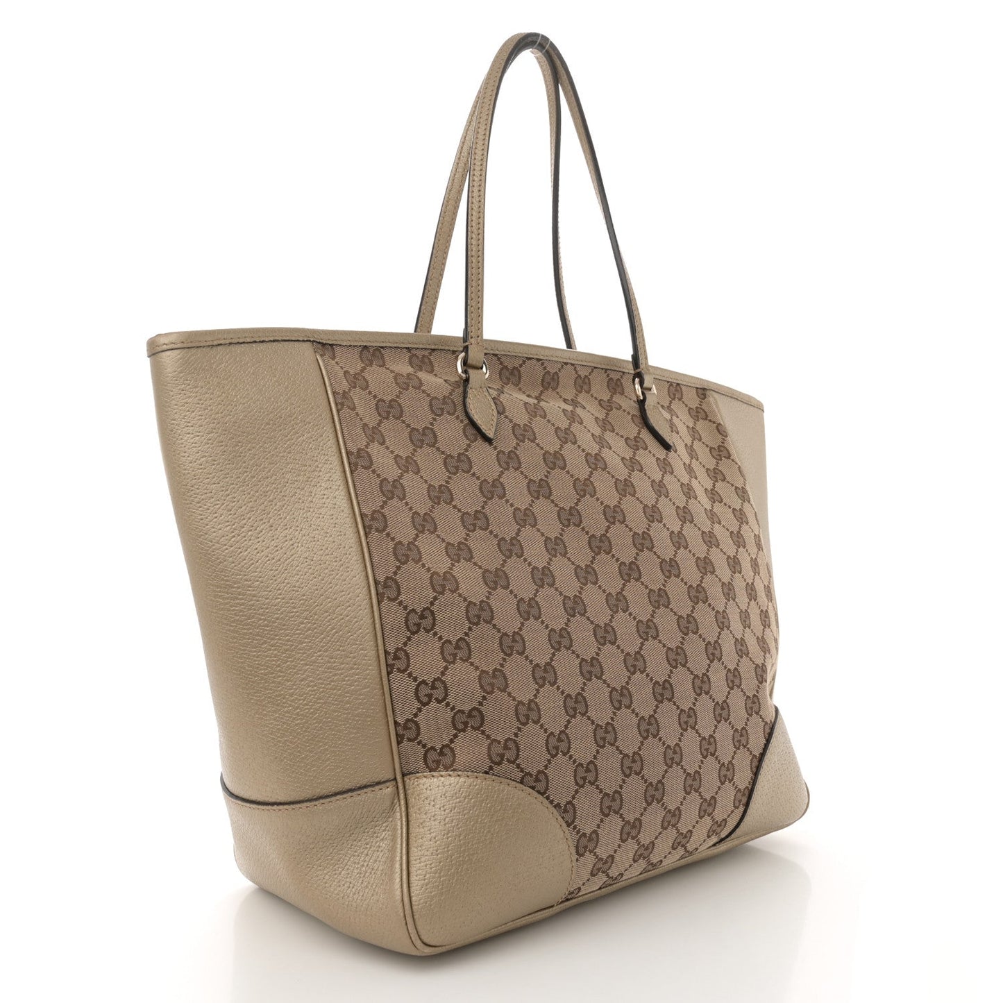 Amelia Monogram Medium Bree Zippered Tote Beige Golden Beige