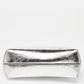 Fendi Silver Laminated Leather Small First Clutch