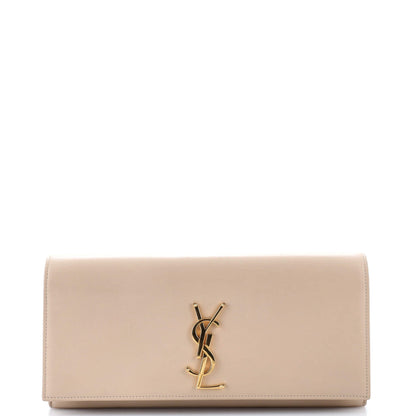 Classic Monogram Clutch Leather Long
