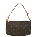 Louis Vuitton Pochette Accessoire  Canvas Clutch Bag
