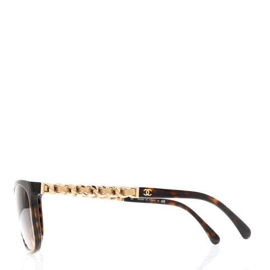 Amelia Acetate CC Chain Sunglasses 5260-Q Tortoise