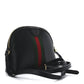 Amelia Calfskin GG Web Small Ophidia Dome Shoulder Bag Black
