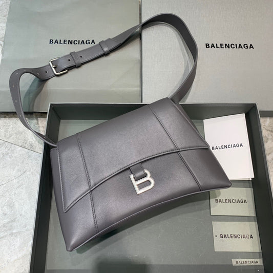 BLN-Ciaga Downtown Small Shoulder Bag In Gray, For Women,  Bags 11.8in/30Amelia67135329S1Y1604