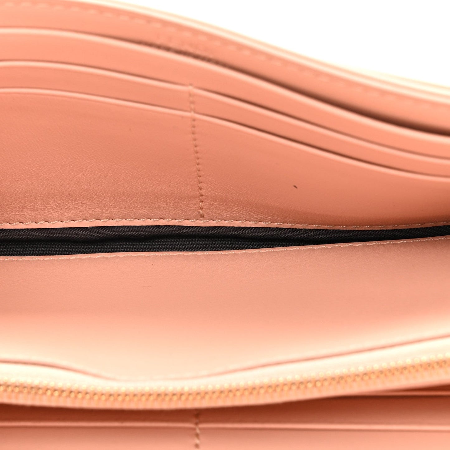 Amelia Nappa Matisse FF Embossed Continental Wallet On Chain Baby Pink