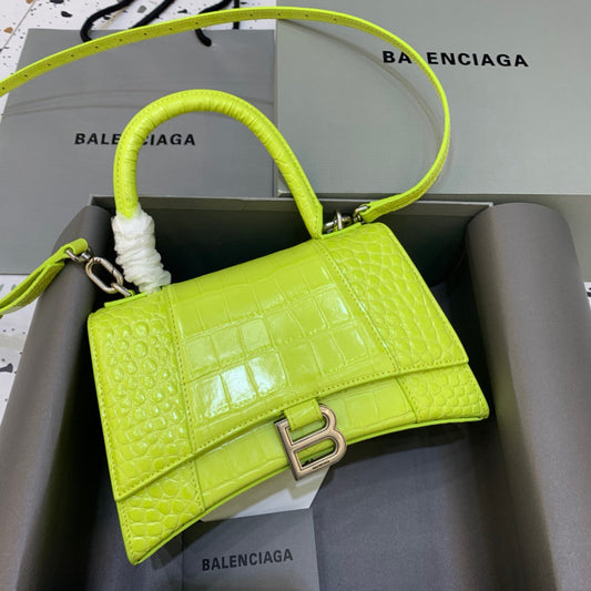BLN-Ciaga Hourglass Small Handbag In Light Green, For Women,  Bags 9in/23cm