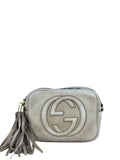 Gucci Brown Suede Soho Disco Crossbody Beige