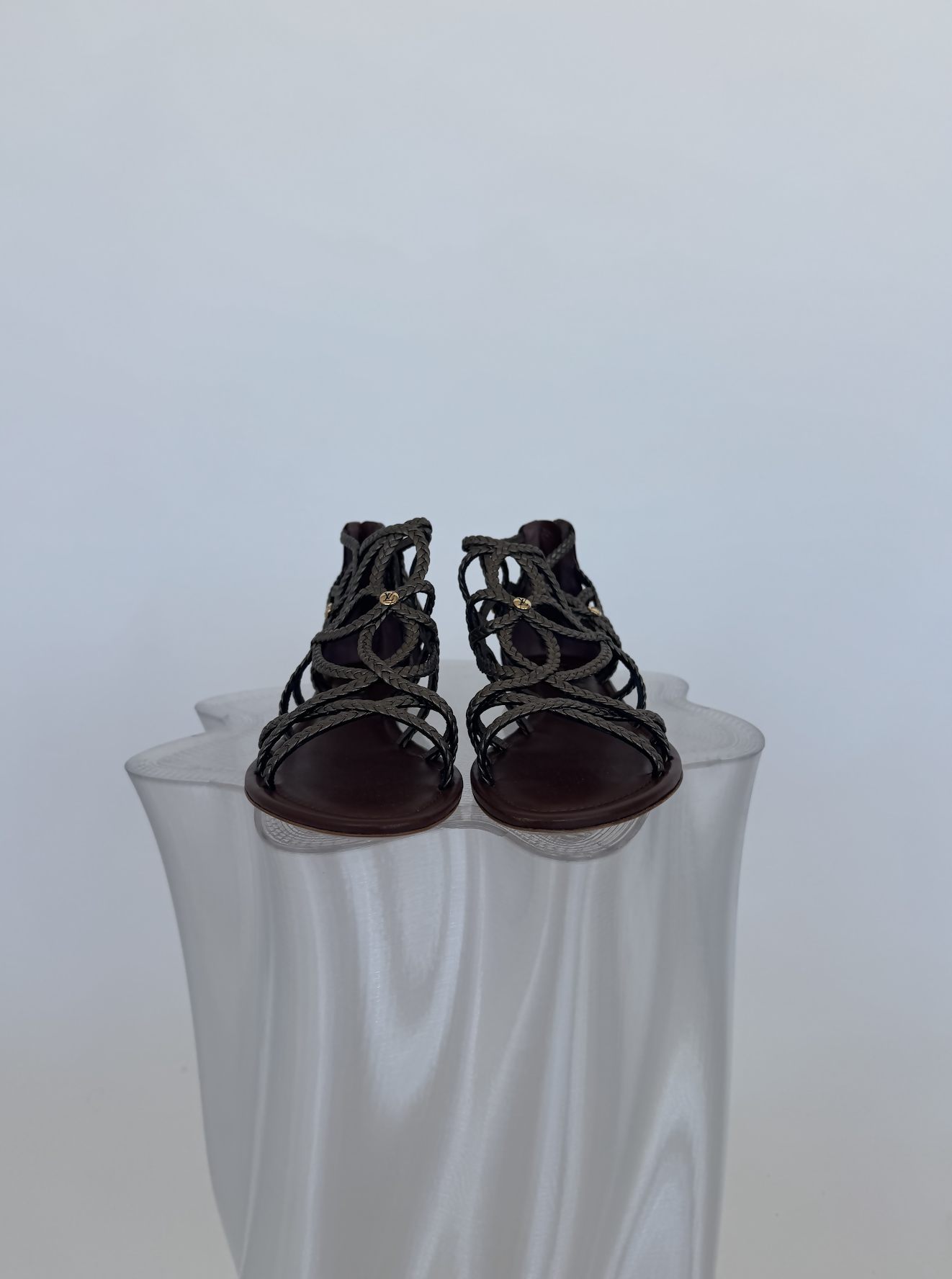 Louis Vuitton Leather Gladiator Sandals - Full Set