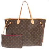 Louis Vuitton Damier Neverfull GM Pivoine Tote Bag LV