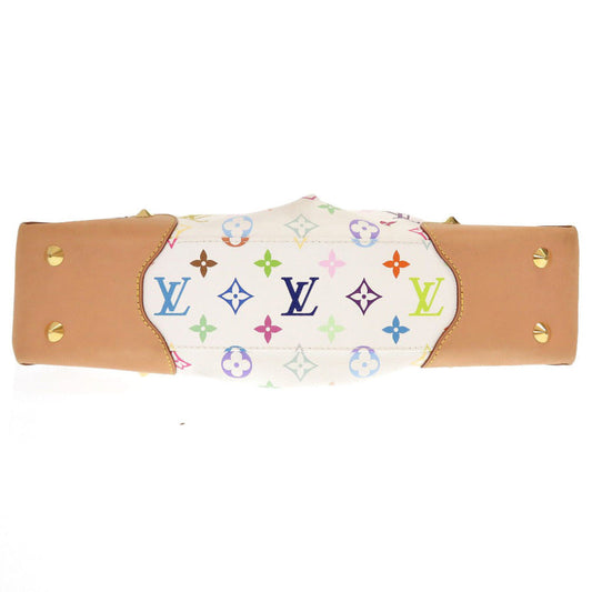 Louis Vuitton Monogram Multicolor Judy MM Blonde Shoulder Bag White LV