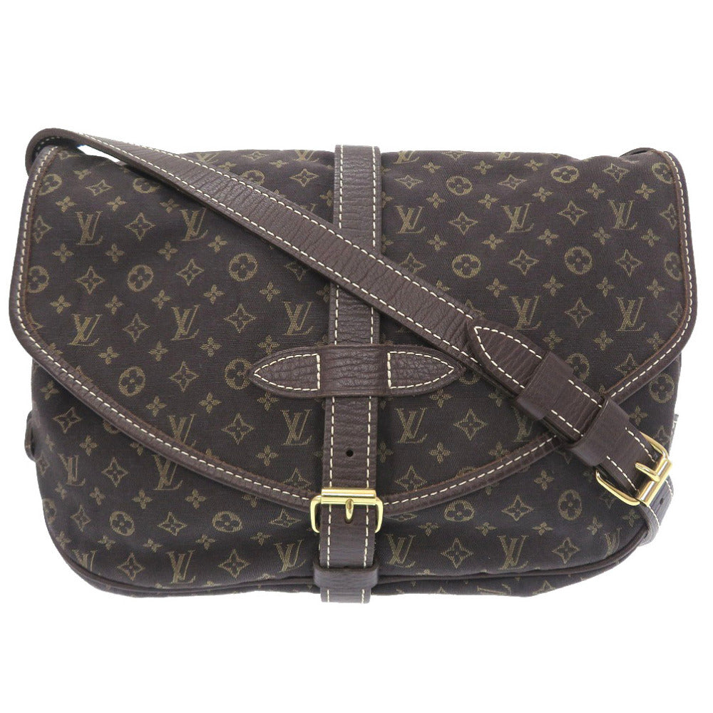 Louis Vuitton Monogram Run Saumur 30 Ebene Shoulder Bag