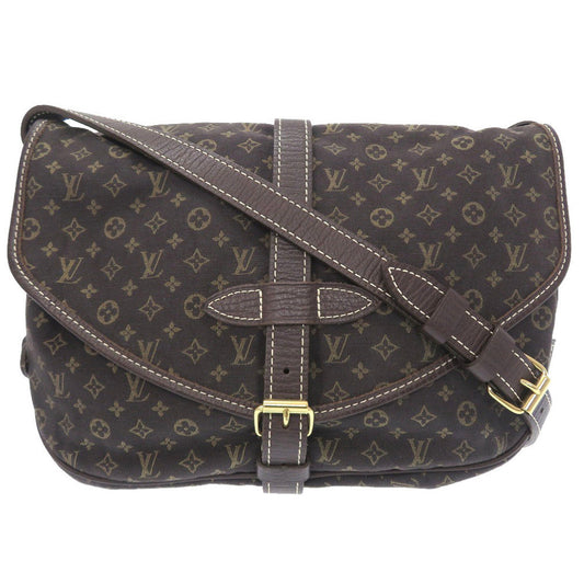 Louis Vuitton Monogram Run Saumur 30 Ebene Shoulder Bag